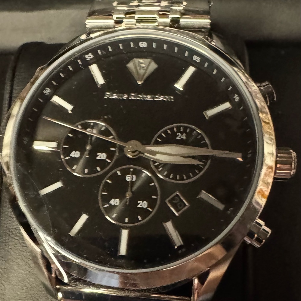 New PIERRE RICHARDSON Men’s Luxury Watch PR2320 – Silver Stainless Steel Quartz
